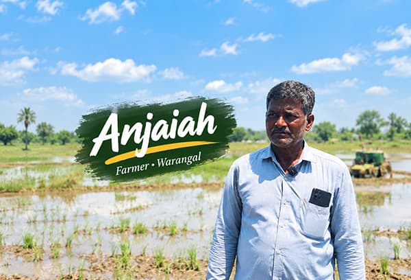 Anjaiah, farmer in Warangal