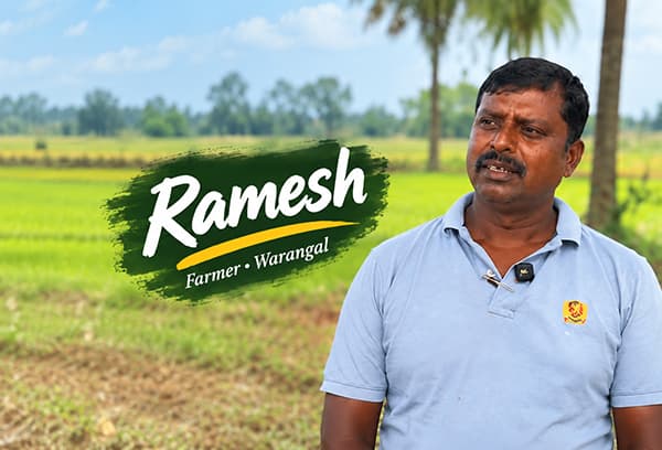 Ramesh, farmer in Warangal